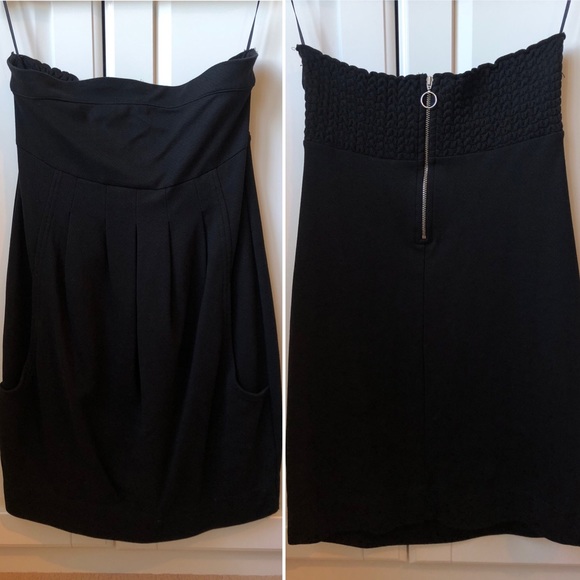 H&M Strapless Dress 👗 with Pockets Size 12 - Picture 2 of 6